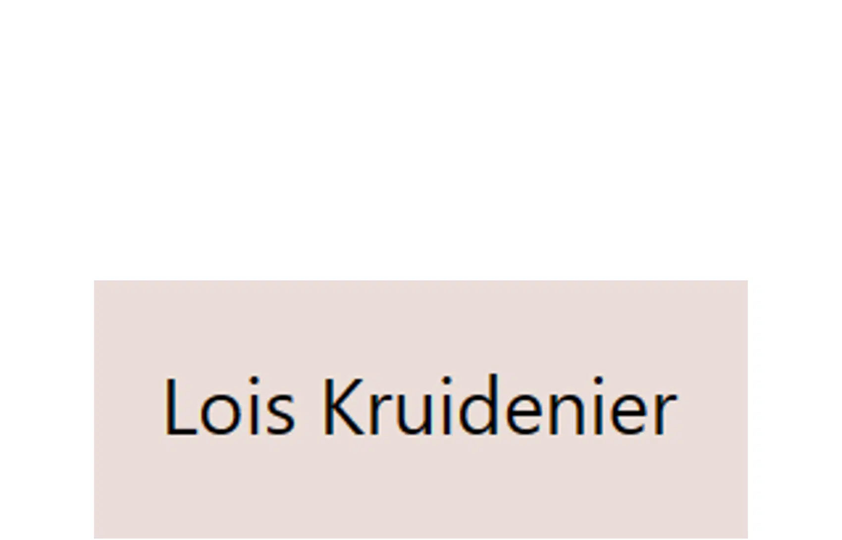 Lois Kruidenier