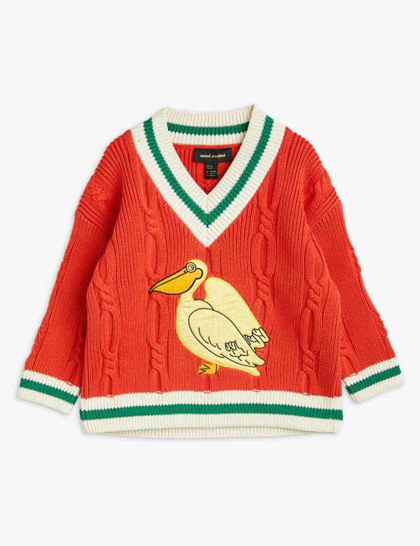 Pelican Knitted V-Neck Sweater