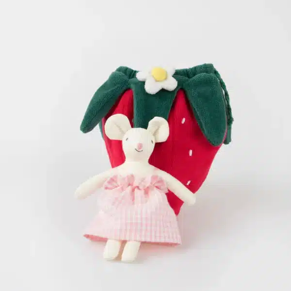 Strawberry mouse mini doll - Afbeelding 4