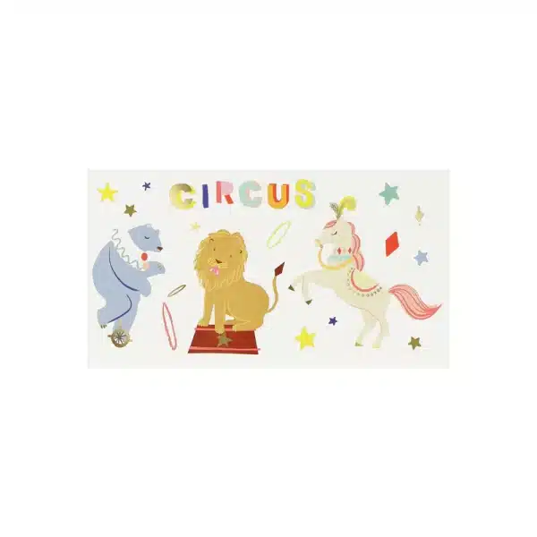 Circus temporary tattoos